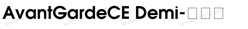 AvantGardeCE Demi字体转换